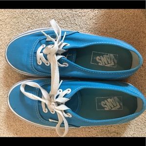 Unisex Vans Classic Light Blue Shoes.